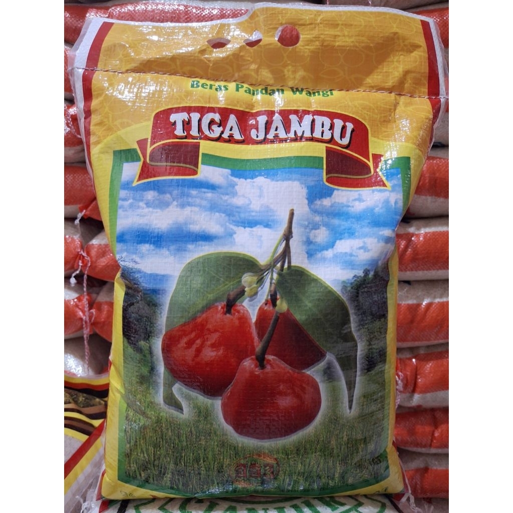 

Beras Pandan Wangi Cap Tiga Jambu 5kg Pulen Wangi