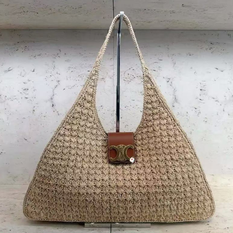 Pre Order tas wanita edisi musim panas limited edition tas rotan anyaman liburan model santai pantai