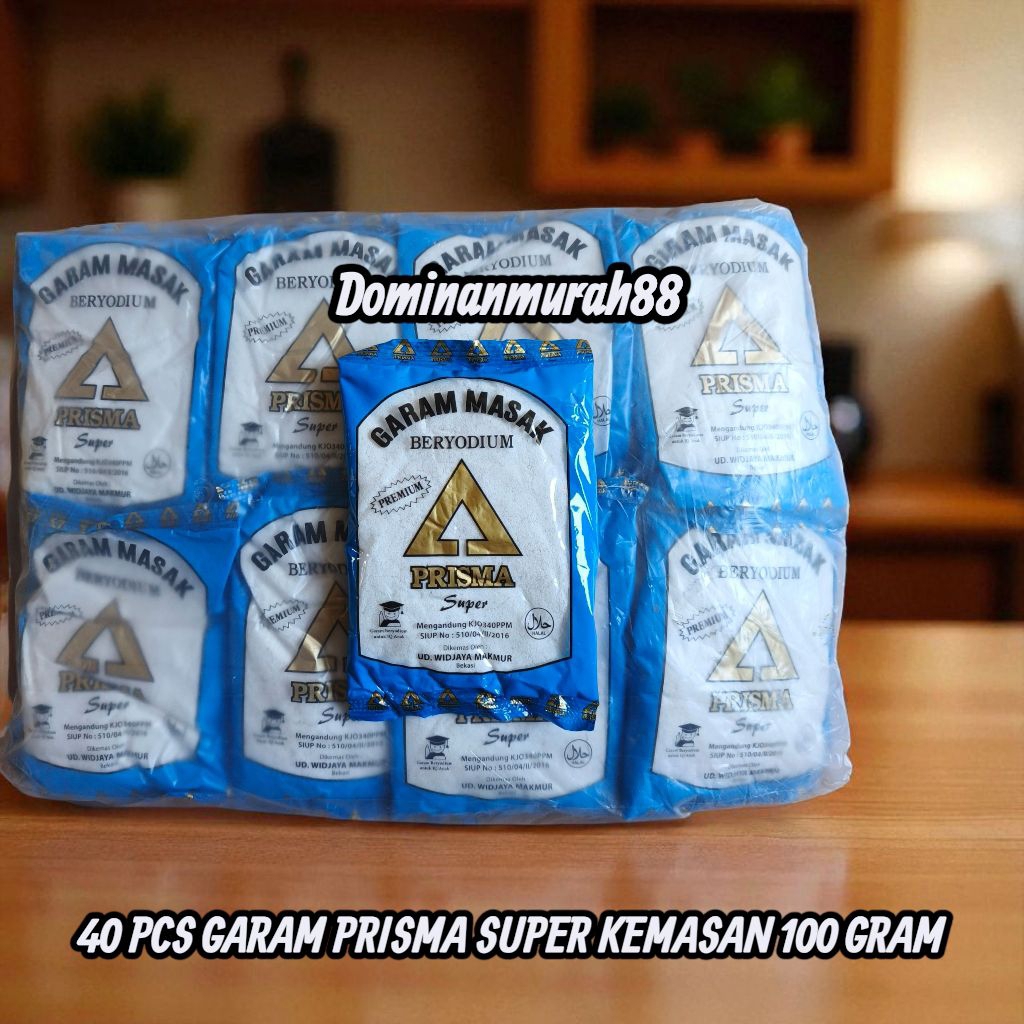 

GARAM PRISMA SUPER 100 GRAM 1 BALL ISI 40 PCS / GARAM MASAK BERYODIUM / BUMBU DAPUR / GAREM