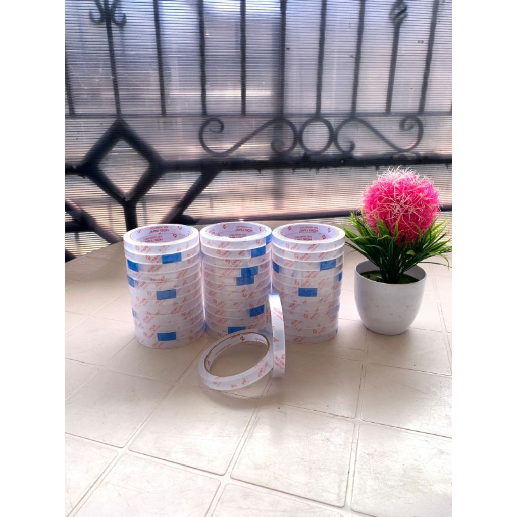 

Lakban Isolasi 12mmx72y / selotip 12mmx72 Yard HOKI TAPE / LAKBAN BUKET ISOLASI KECIL 1 ROLL/ 1 PCS