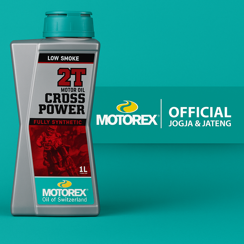 MOTOREX Cross Power 2T Fully Synthetic 1L Oli samping / Oli Motorex