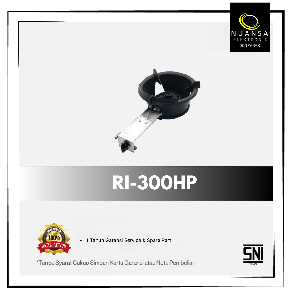 KOMPOR GAS 1 TUNGKU HIGH PRESSURE RINNAI RI-300HP - NUANSA ELEKTRONIK DENPASAR