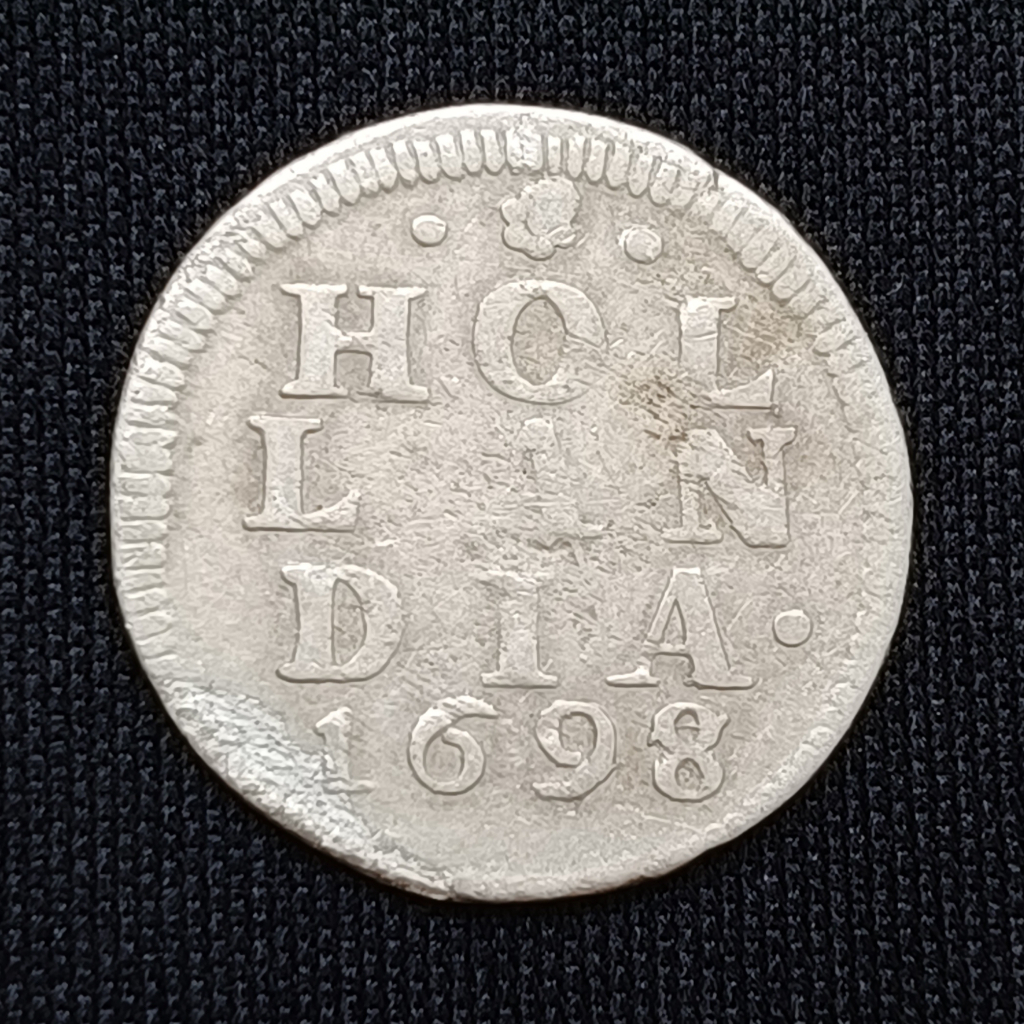Uang Kuno Koin 2 Stuiver Hollandia 1698-1708