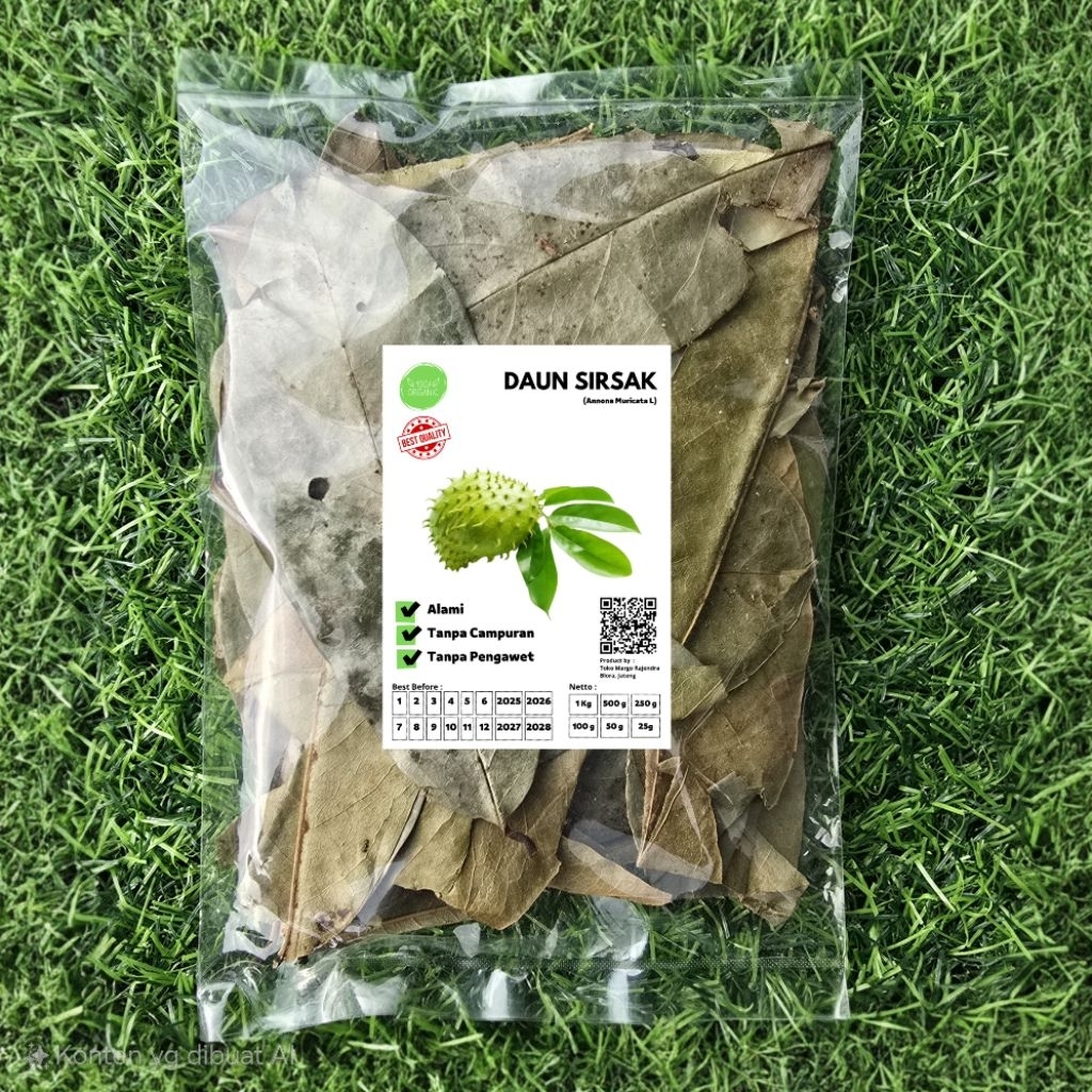 

Daun Sirsak Kering 250Gram Sirsat