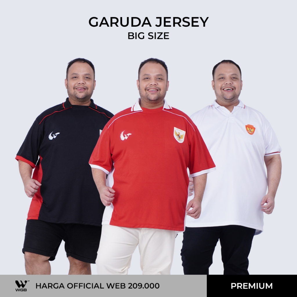WGB Kaos Polo Quick Dry Garuda Pria Big Size Ukuran Jumbo XXL XXXL