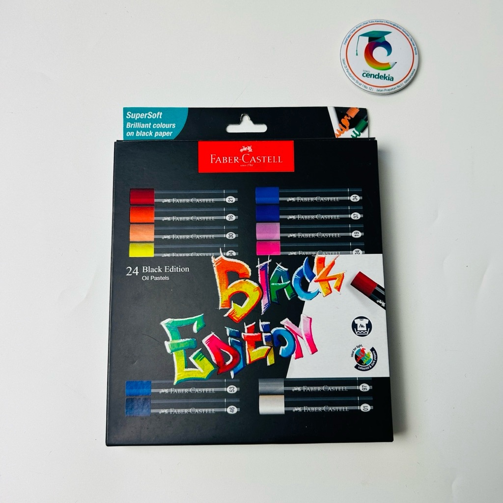 

Caryon Krayon Oil Pastell FABER CASTELL 24 warna Black Edition