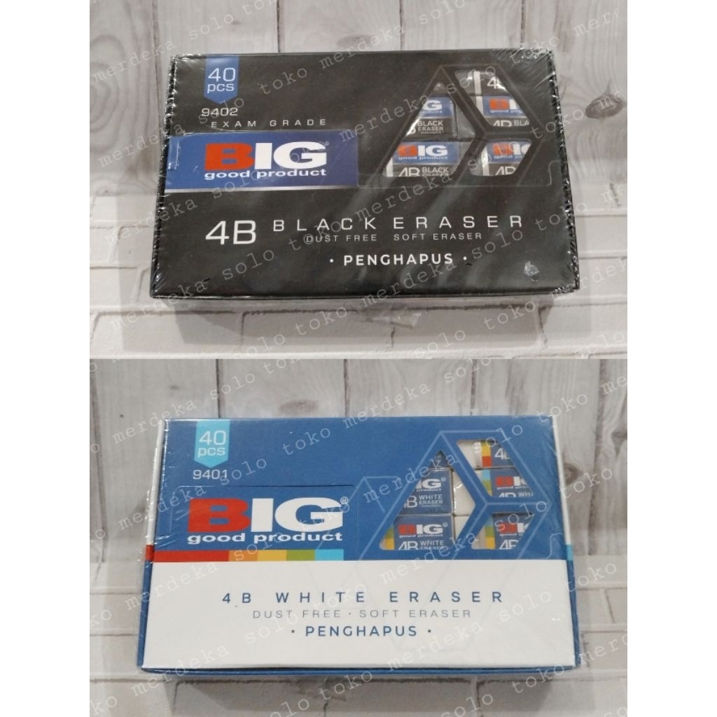 

Penghapus Pensil BIG Kecil Hitam/Putih