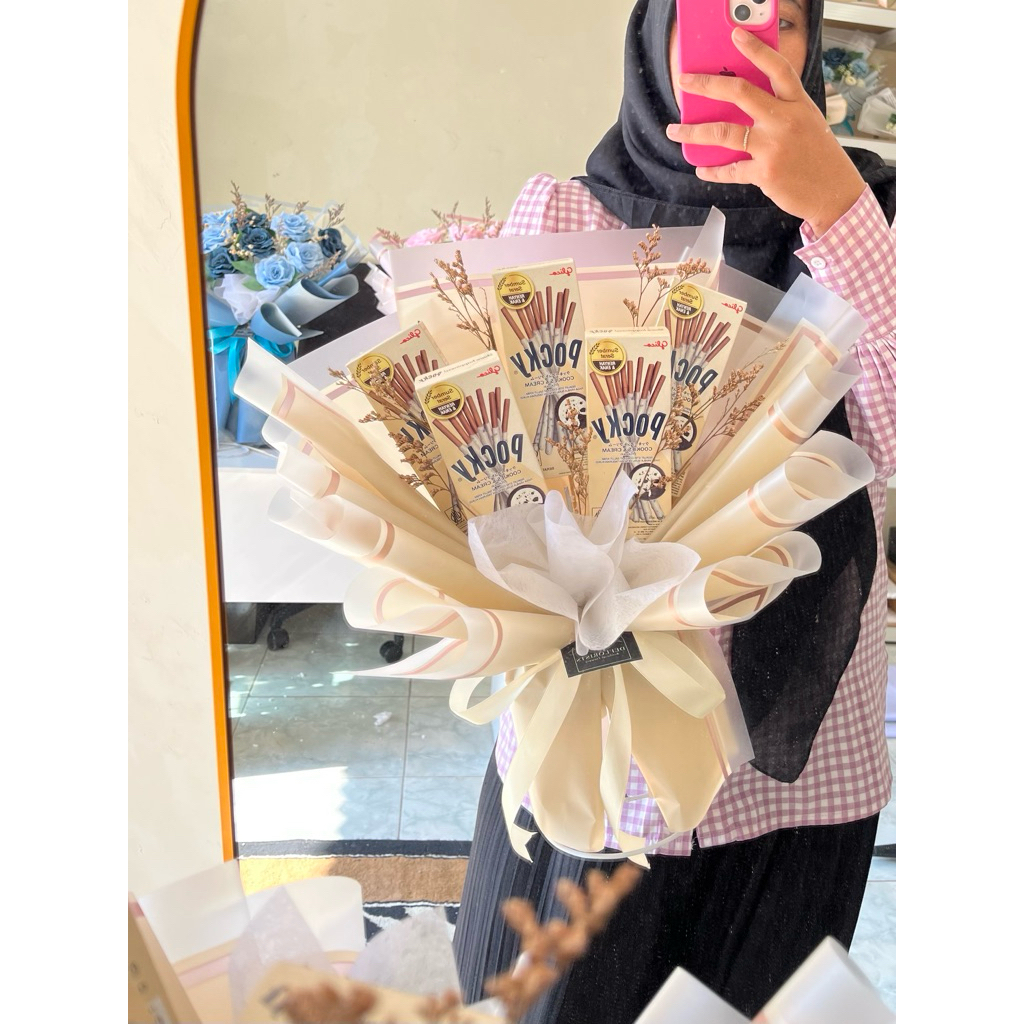 

(READY NO PO) Buket Pocky | Buket Valentine| Buket Snack