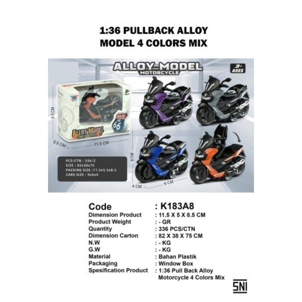 MOTOR NMAX METALIK BESI KUAT MAINAN MOTOR KOLEKSI