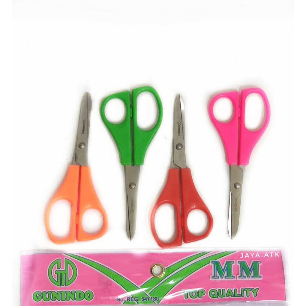 

GUNTING KERTAS SEDANG MM GUNINDO GAGANG WARNA WARNI MURAH BAGUS BERKUALITAS / Gunting Gunindo MM