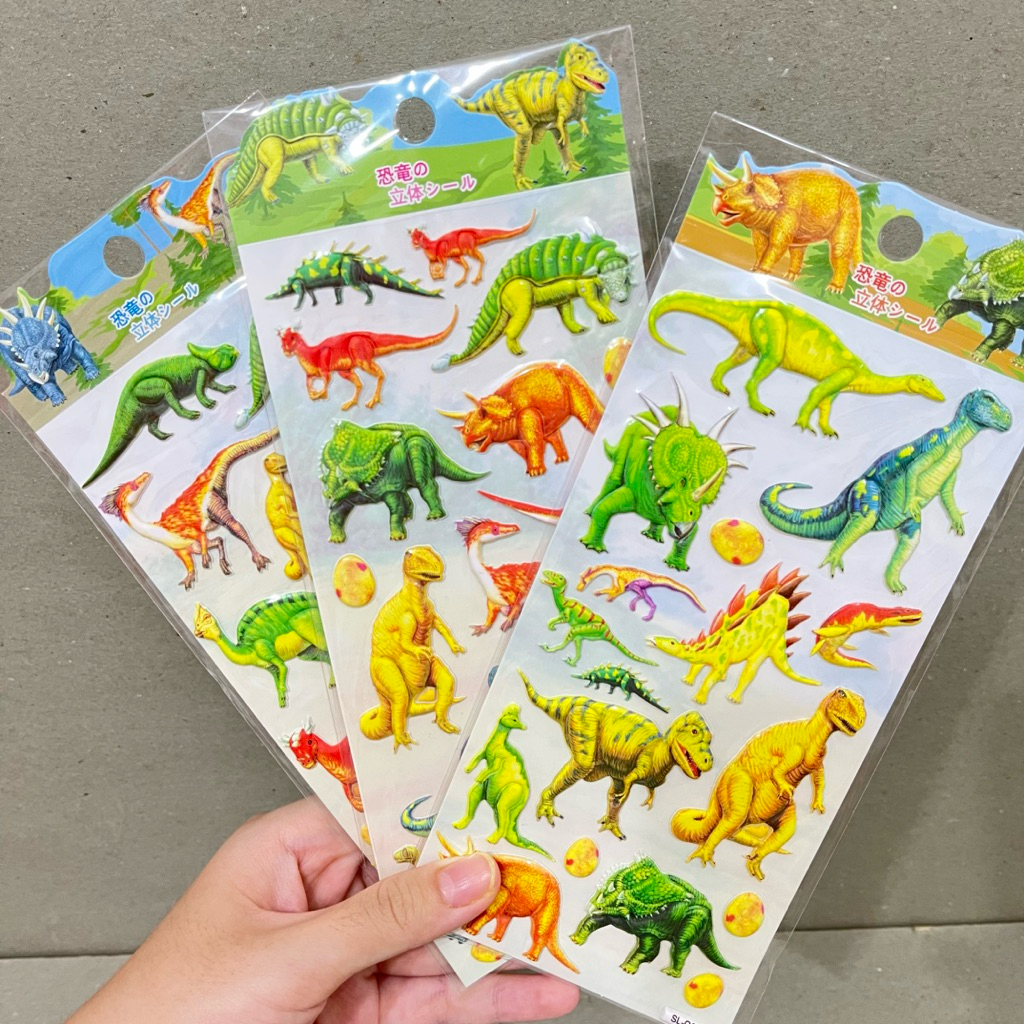 

Stiker Dinosaurus / Stiker Timbul / Stiker Dino / Stiker Dekorasi / Stiker Anak
