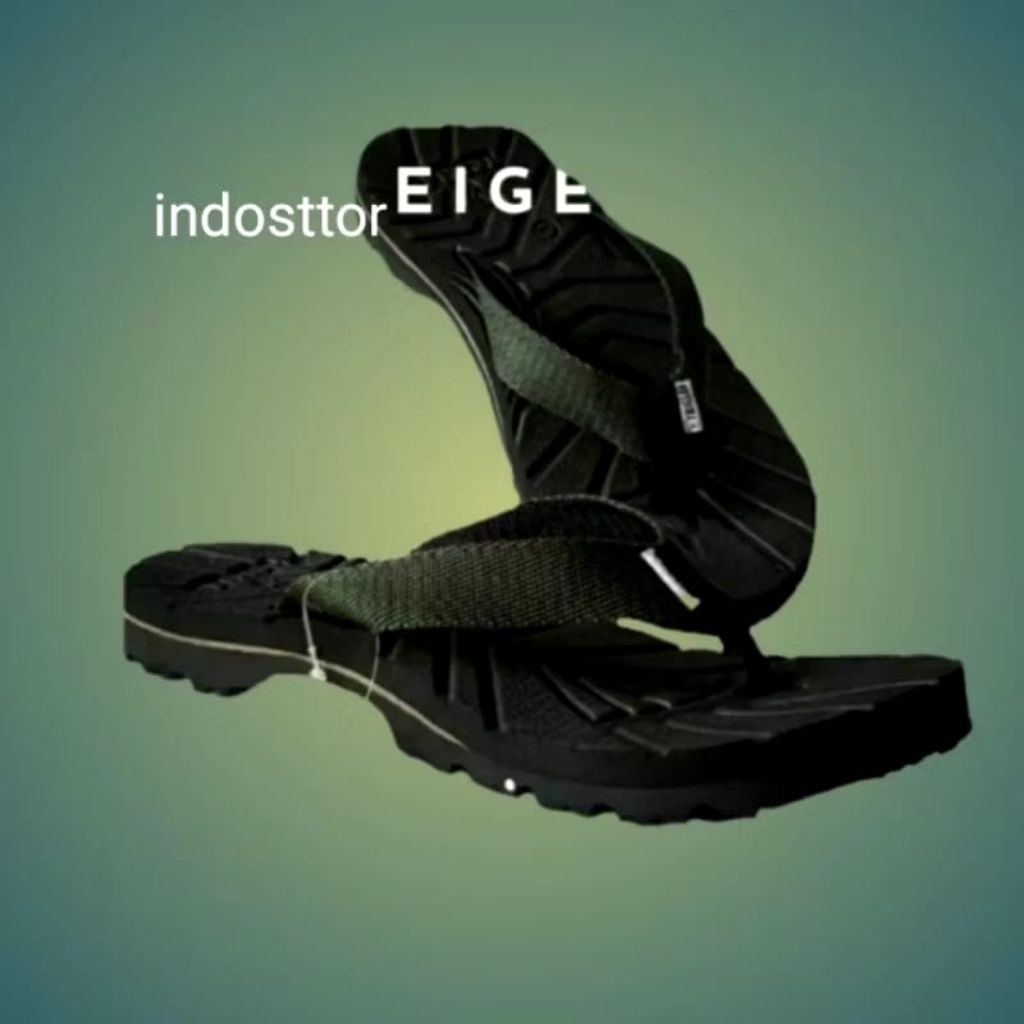 Sandal japit gunung Eiger Unisex pria & wanita bonus tas jaring insole Eva spoon super tebal sol 2,7