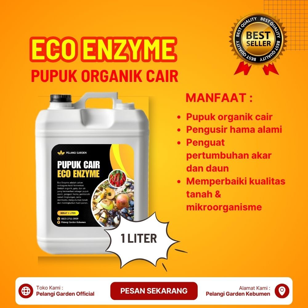 TERMURAH  Pupuk Eco Enzyme Pupuk Cair Isi 1 Liter