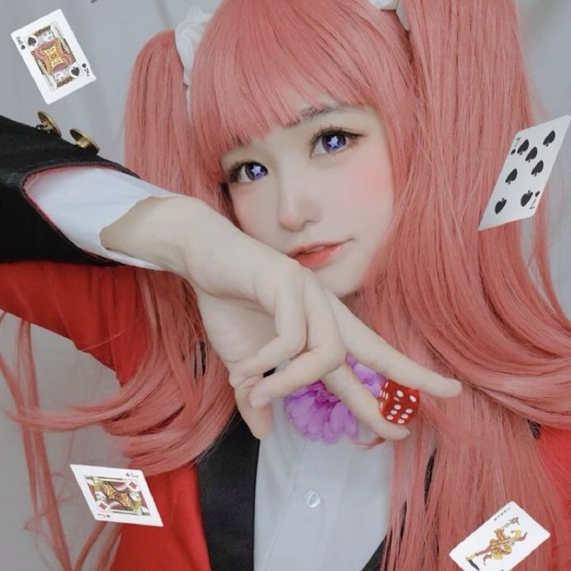 [ PRELOVED FULLSET 450.000 ] Yumemite Kakegurui Costume Cosplay Dress Halloween Cardigan Wanita Jepa