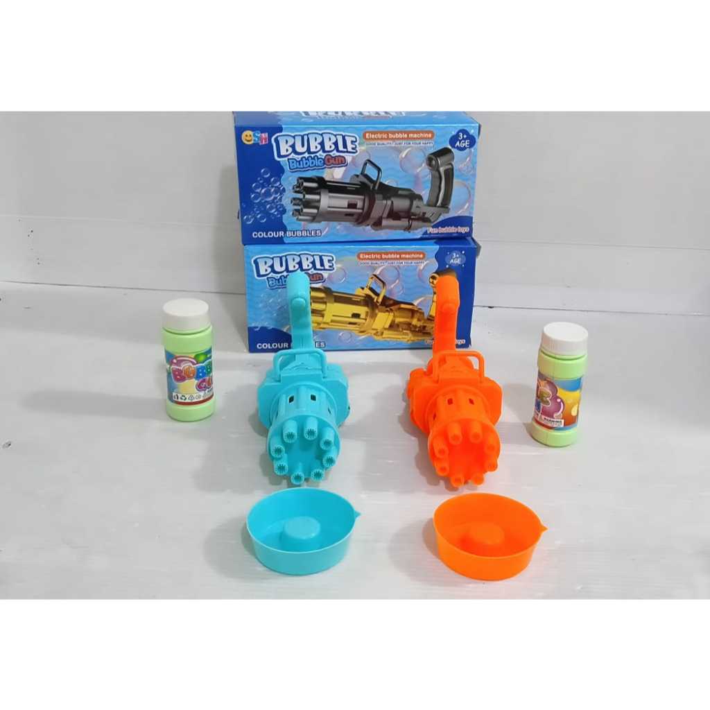 MAINAN ANAK PISTOL ELEKTRIK GELEMBUNG WARNA WARNI (SH675)