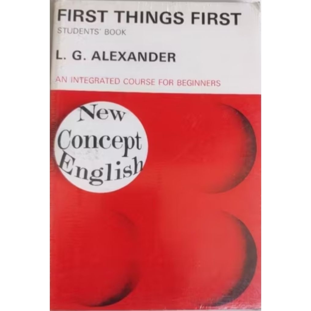 BUKU FIRST THINGS FIRST L.G.ALEXANDER NEW CONCEPT ENGLISH (BARU ORIGINAL)