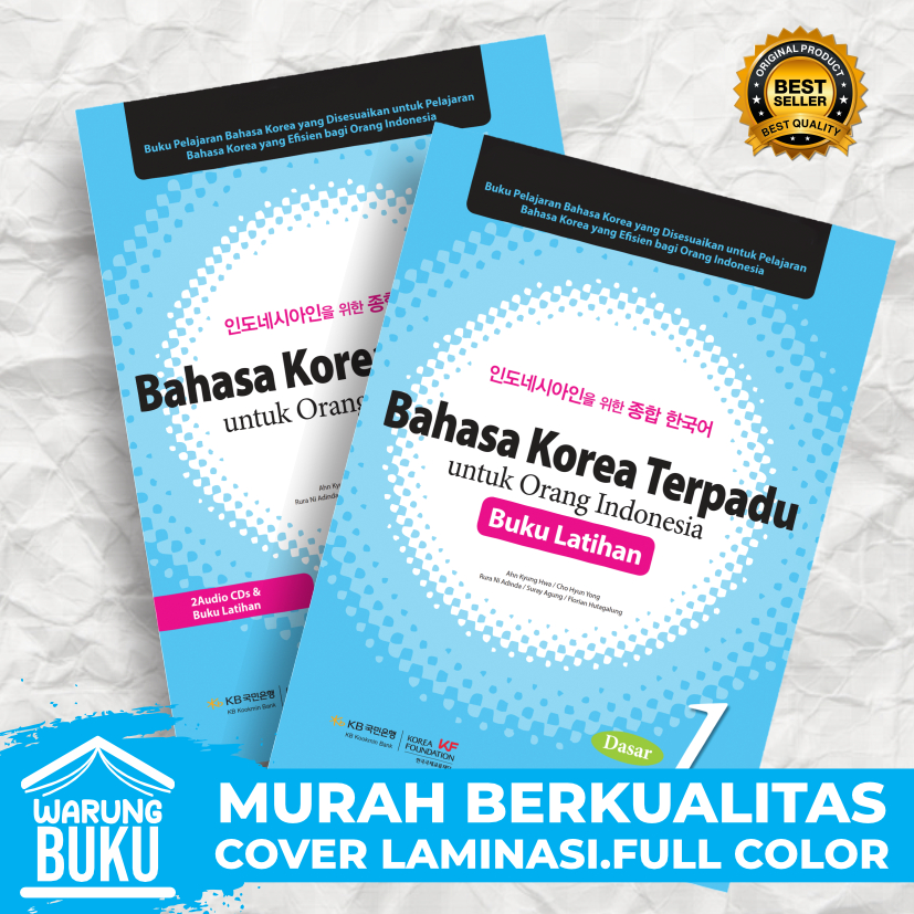 

Buku Bahasa korea Terpadu Dasar 1 Textbook & Workbook full color