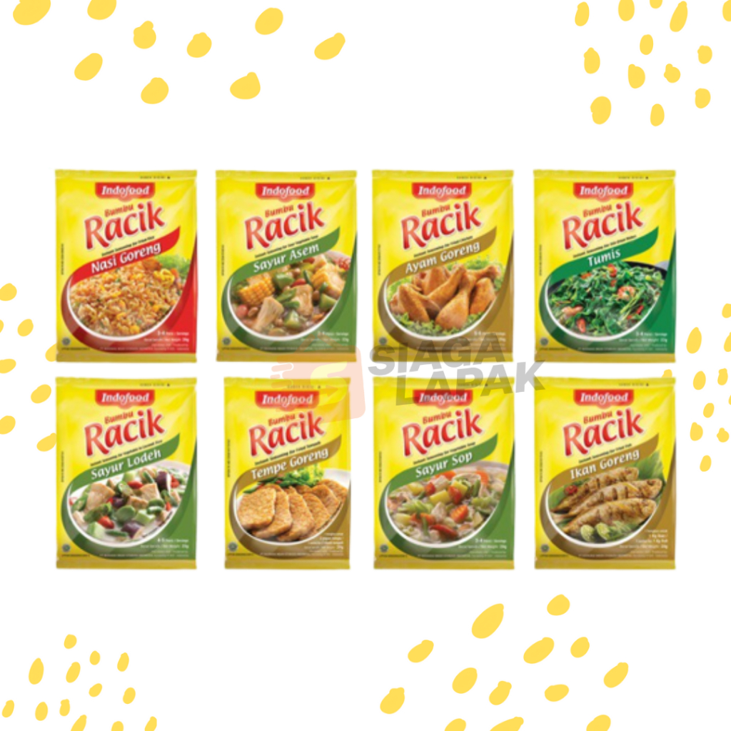 

Racik Indofood 1 RENTENG ISI 10PCS Bumbu Instan Siap Saji [BELI BANYAK LEBIH MURAH]
