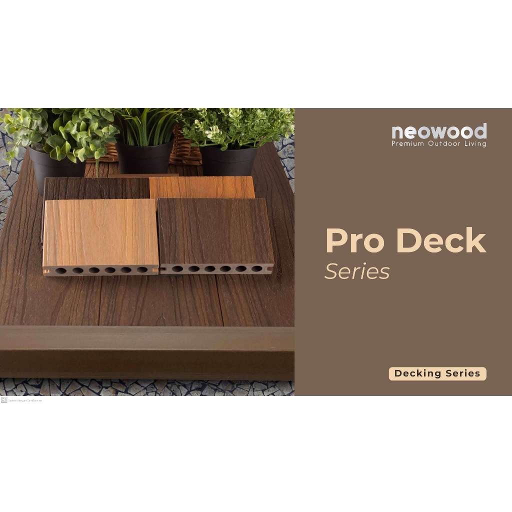 DECKING WPC OUTDOOR NEOWOOD LANTAI KAYU KOLAM TAMAN / WPC LANTAI OUTDOOR