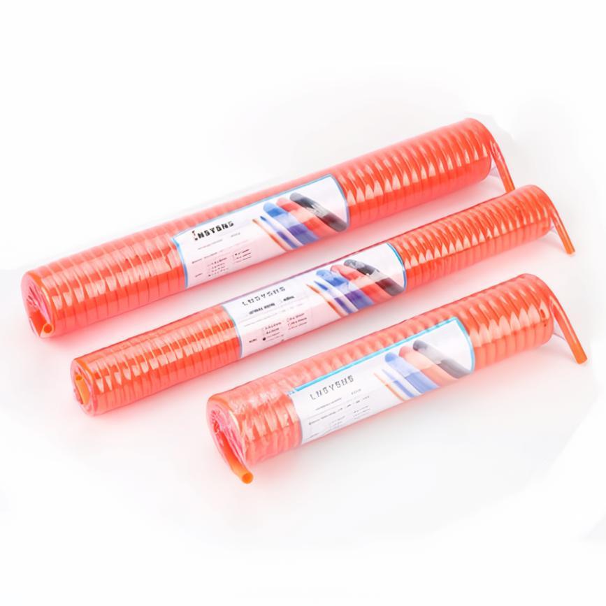 (Khusus BATAM) Pneumatic Air Compressor Hose Spiral with Nozzle | Selang Angin Kompresor