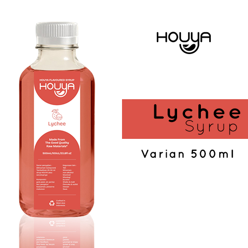 

Houya Lychee Syrup 500ml - Sirup Rasa Lychee