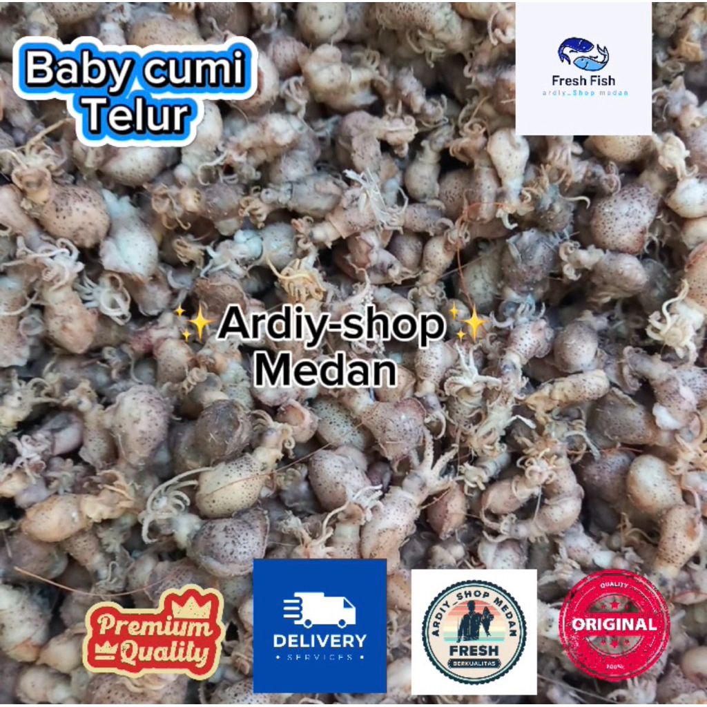 

cumi Baby telur kering super kering rebus darat super enak khas Sumatra Utara