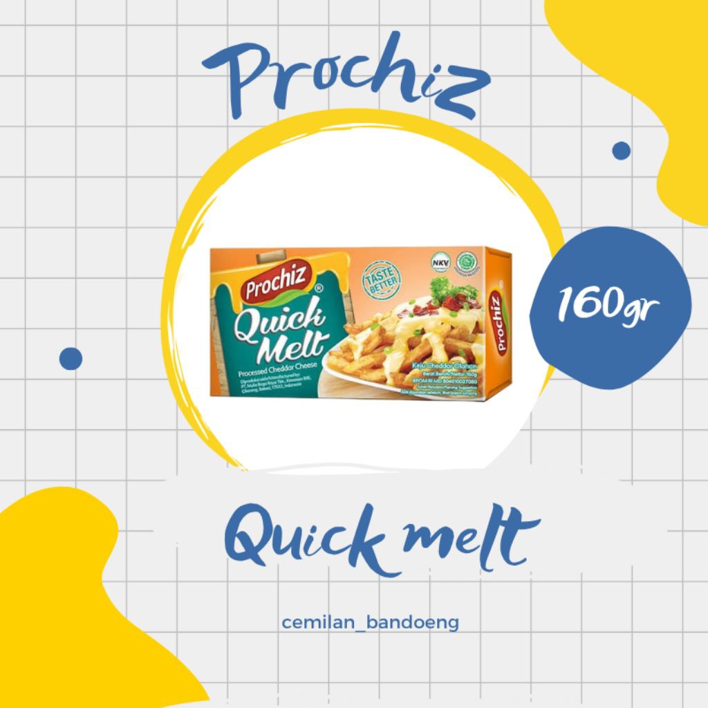 

KEJU PROCHIZ QUICK MELT KEMASAN 160GR