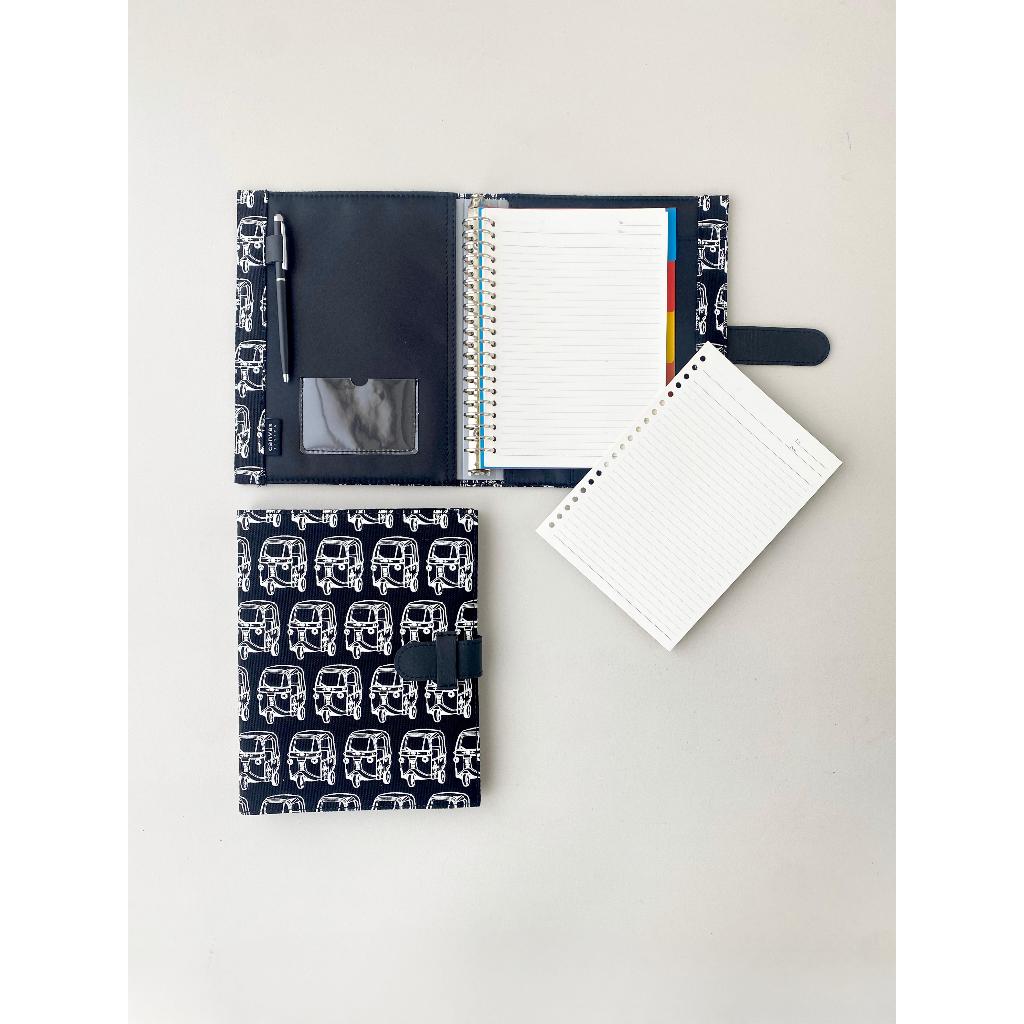 

A5 Binder Bajaj Black Canvas Living