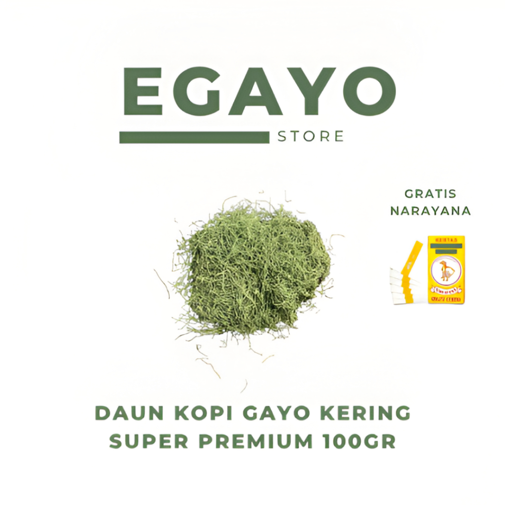 

EGAYO Daun Kopi Gayo Kering 100gr - Gayo Premium - Natural Dried Leaves