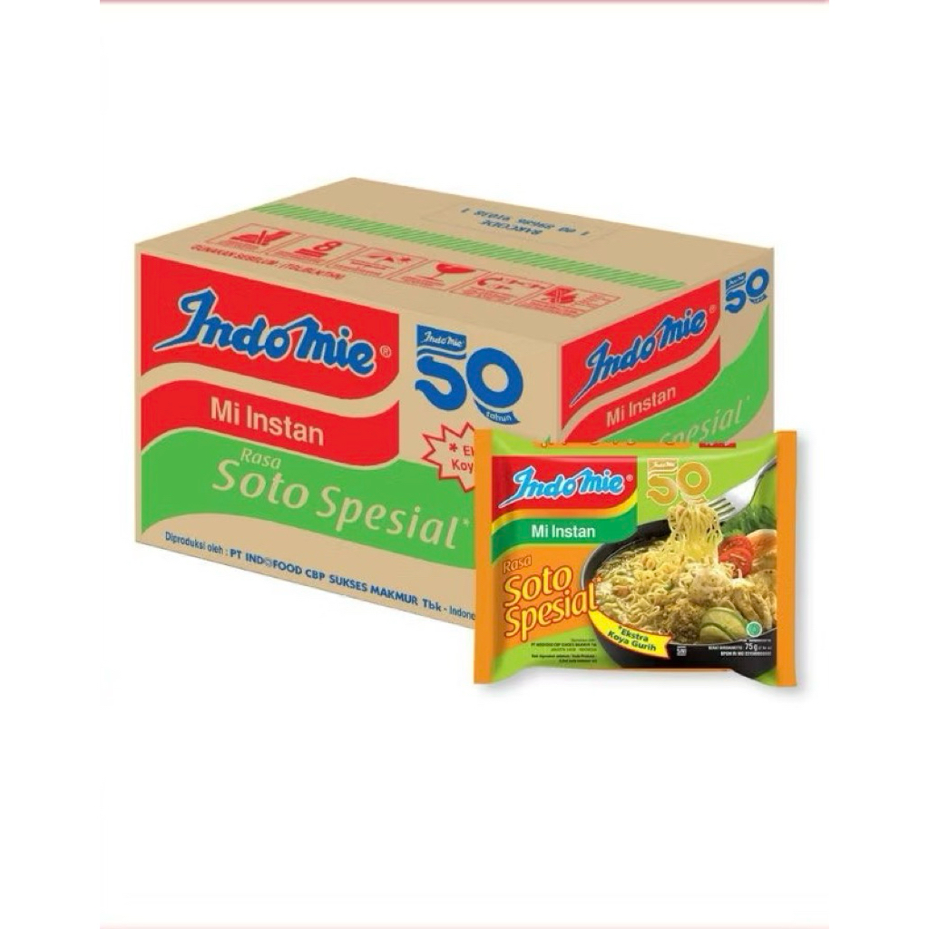 

1 Dus isi 40 INDOMIE KUAH INSTAN SOTO SPESIAL 75 gram