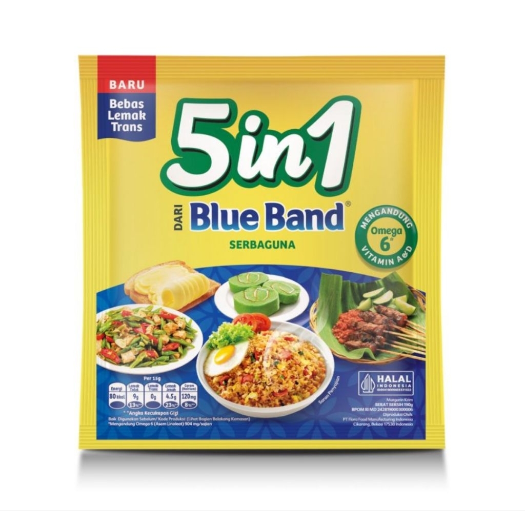 

Blueband 5 in 1 serbaguna 190gr 4 Pcs