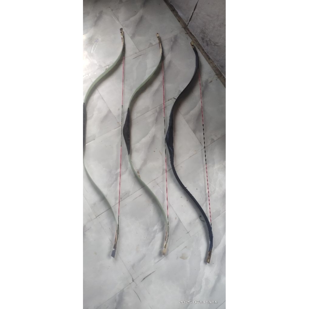 busur bending siyah lapis tanduk bebas request finishing