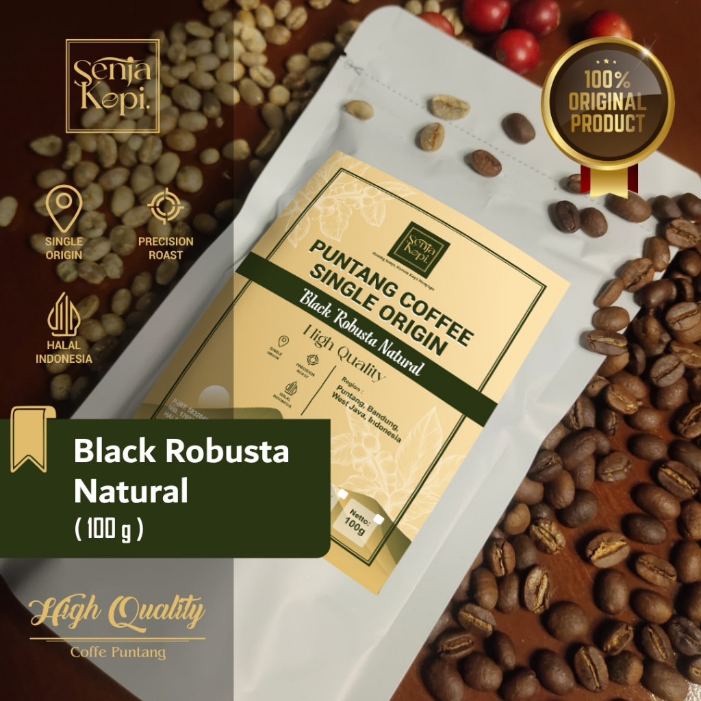 

BLACK ROBUSTA NATURAL 100g | PUNTANG SINGLE ORIGIN | REQUEST ROAST & GRINDER
