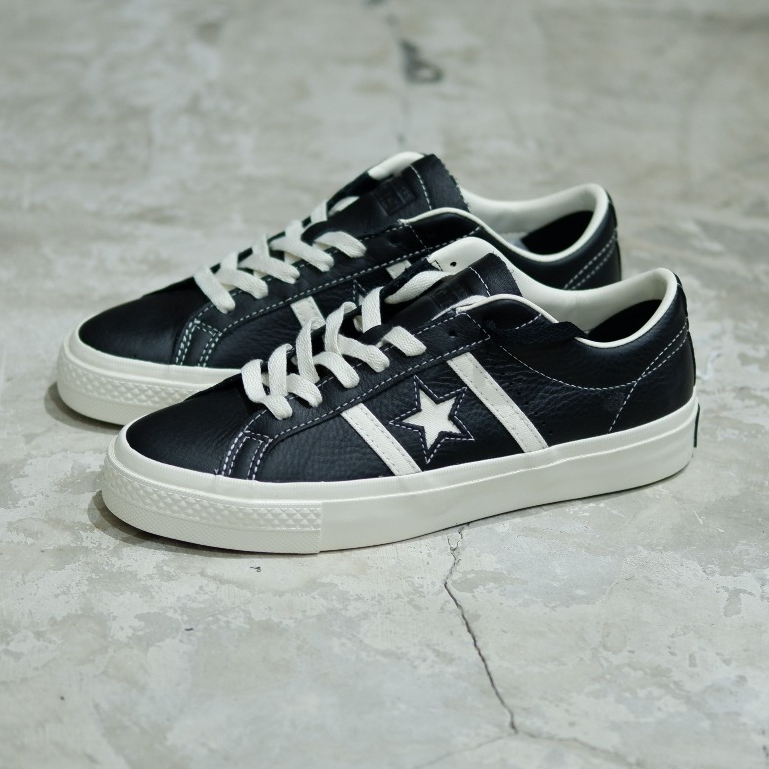 CONVERSE ONE STAR PRO OX ACADEMY LEATHER BLACK WHITE