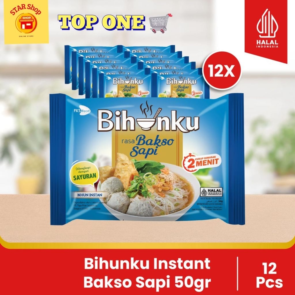 

Paket Bundling - Bihunku Instan - Bakso - 50gr - 12pcs