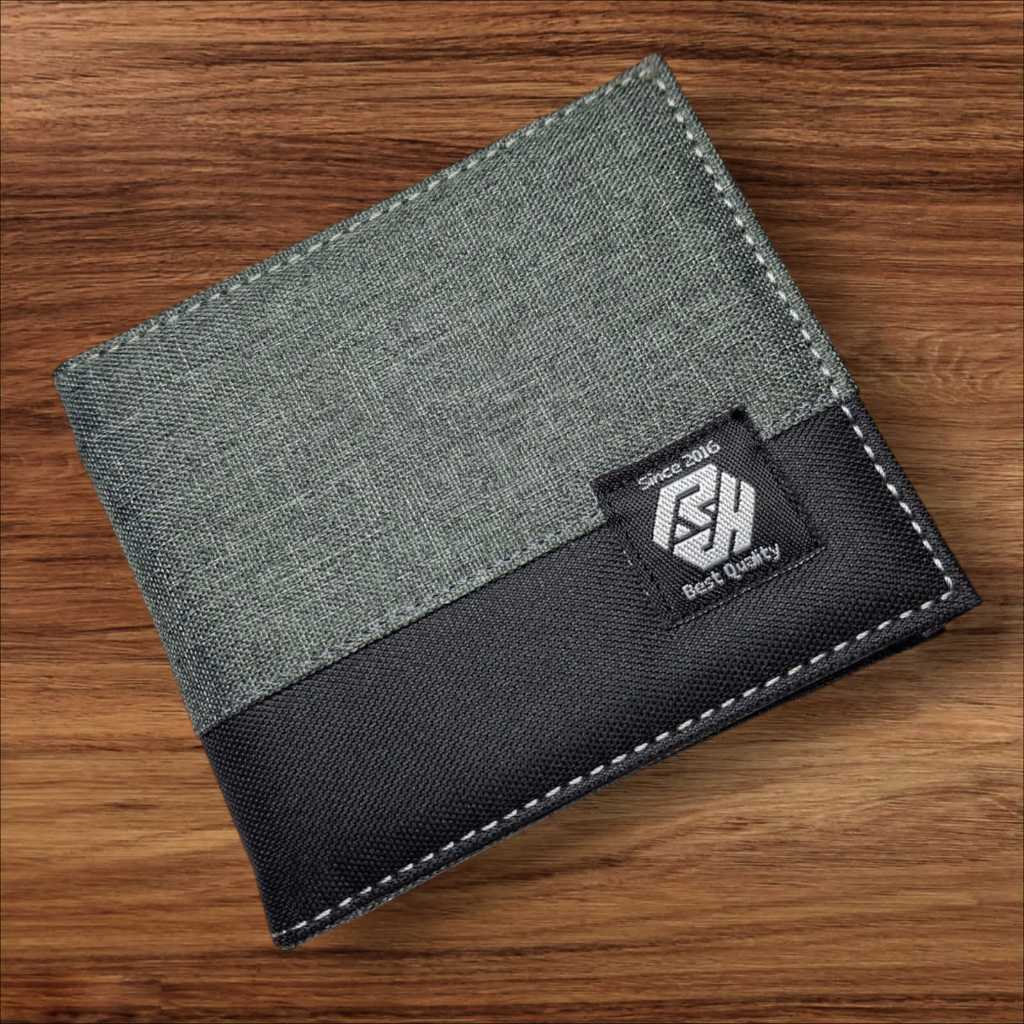 fahsion pria. Dompet pendek pria material kanvas dompet kartu dan uang