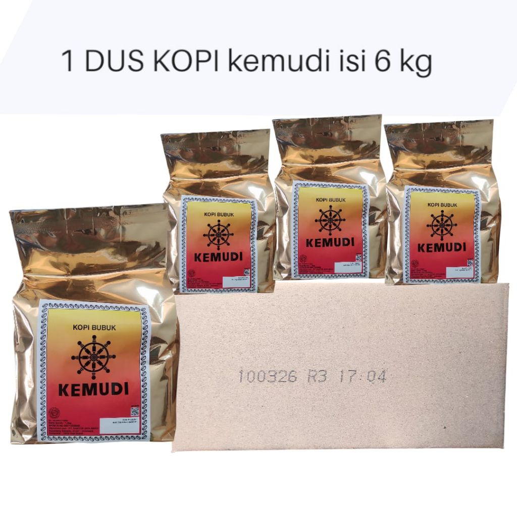 

1 DUS KOPI KEMUDI IS 6 KG (1 PABRIK DG KAPAL API)