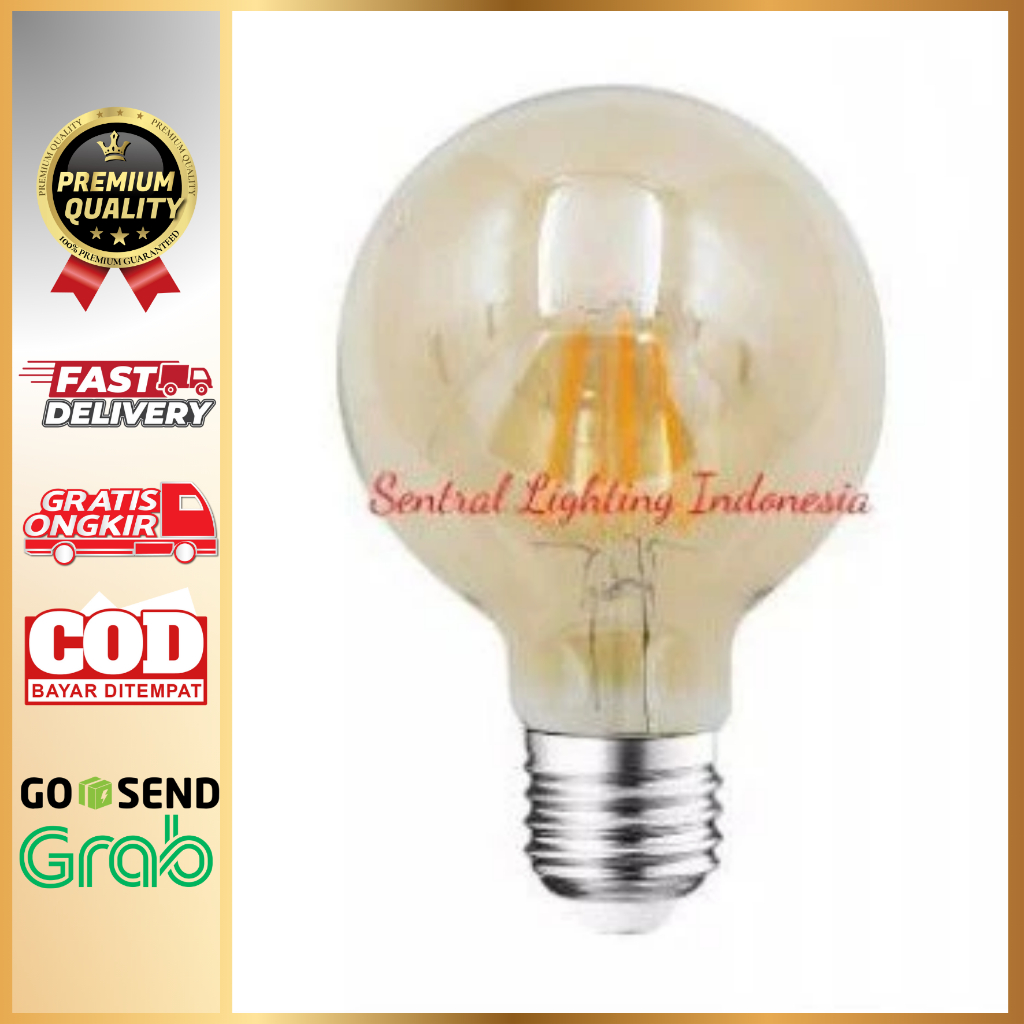 BOHLAM G80 EDISON 4WATT LED BULB RETRO INDUSTRIAL KAFE