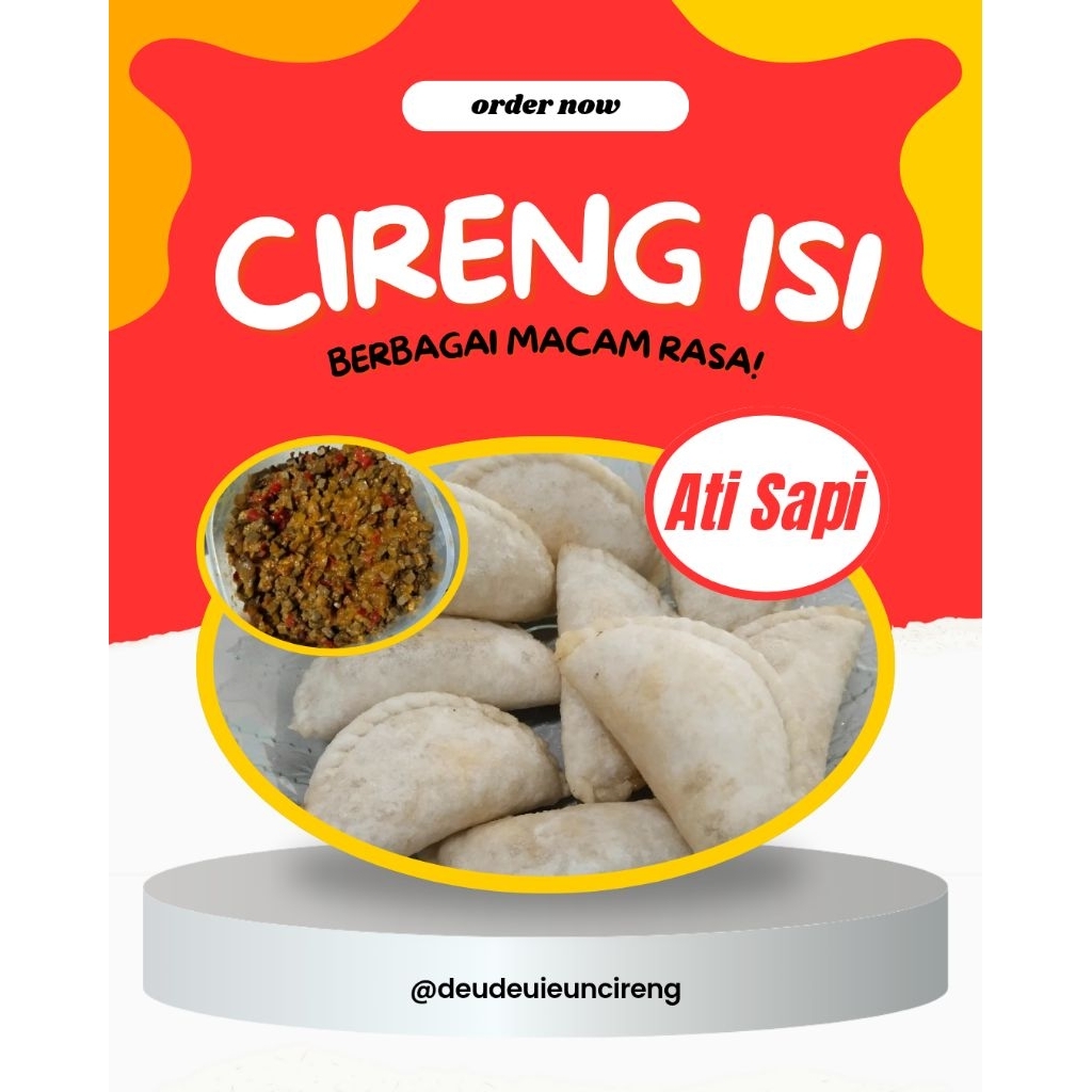 

cireng isi kemasan vakum rasa ati sapi frozen food cireng isi