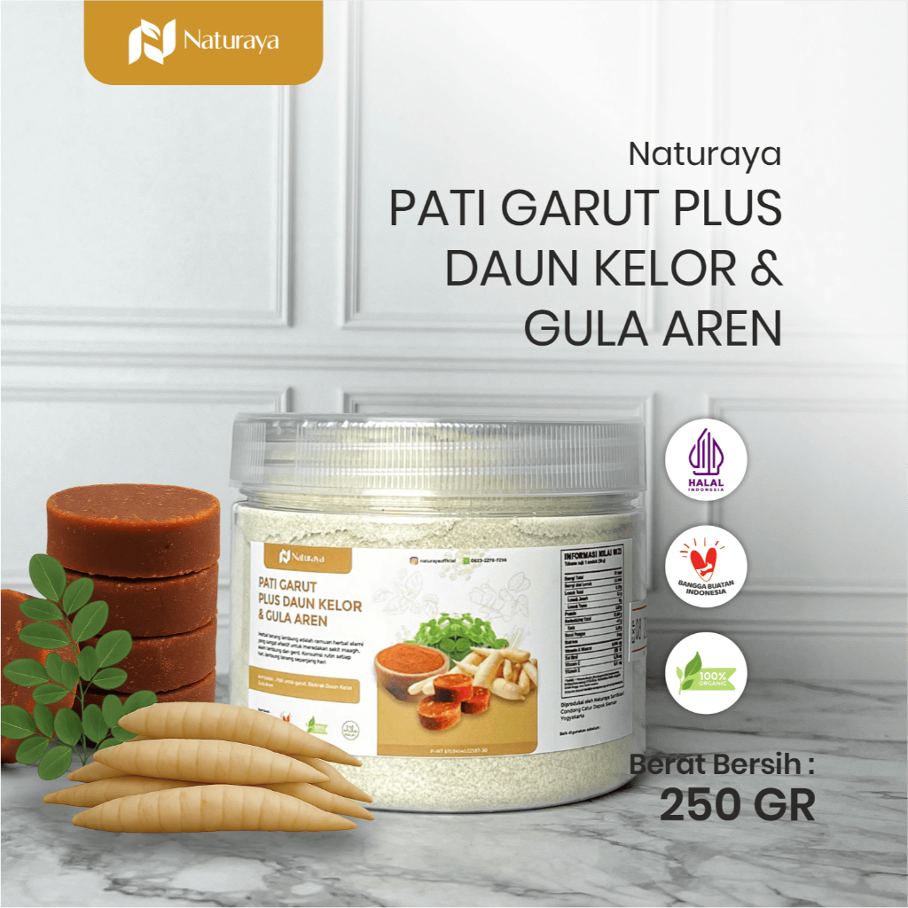 

Herbal Tenang Lambung - Ampuh Atasi Maagh Gerd Asam Lambung 100% Bahan Alami Tepung Garut Daun Kelor Gula Aren