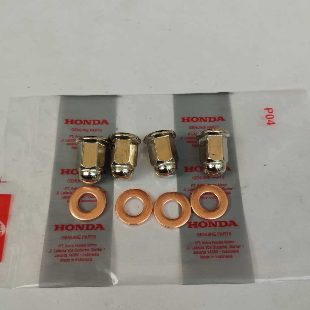 mur + ring blok head/mur topi buring supra x/supra fit lama/grand/legenda dll per 4 pcs mur+ring