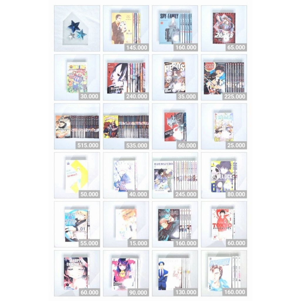 manga and light novel | preloved bahasa indonesia verison