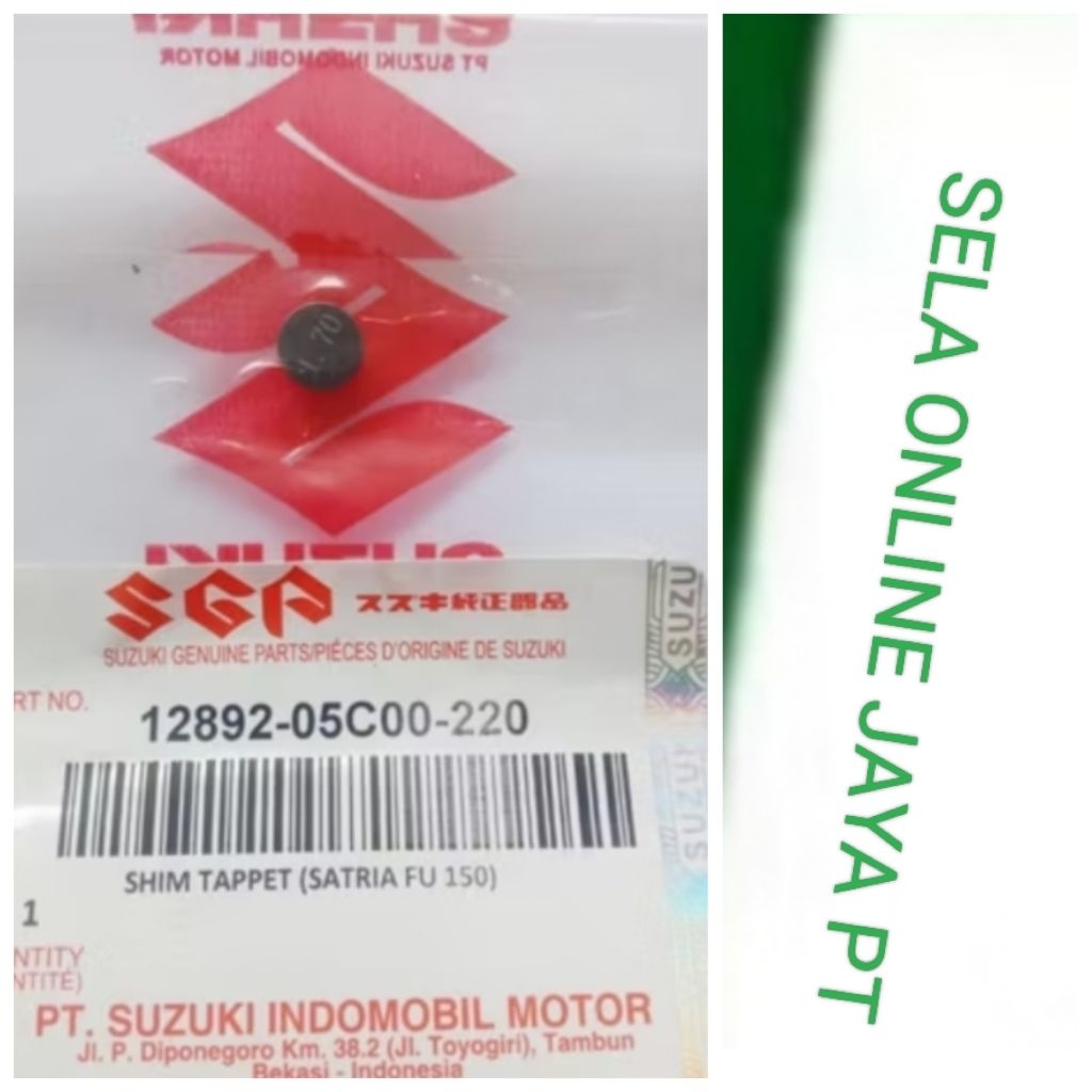 SIM klep satria Fu ukuran 170