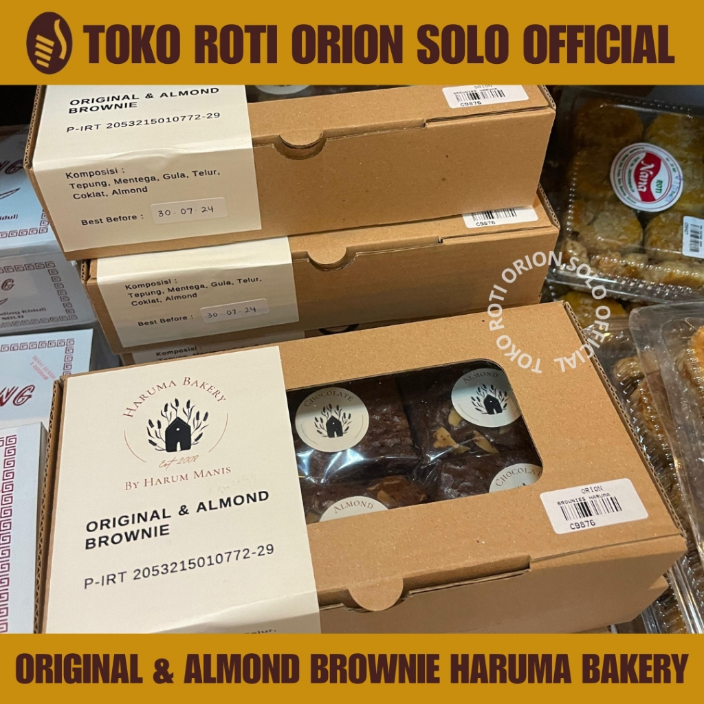

Original & Almond Brownie Haruma Bakery - Orion Solo