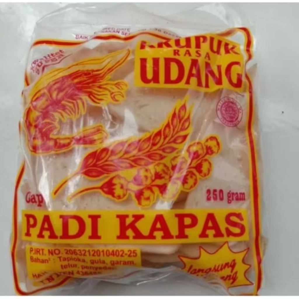 

Kerupuk Udang Padi Kapas 250 gr