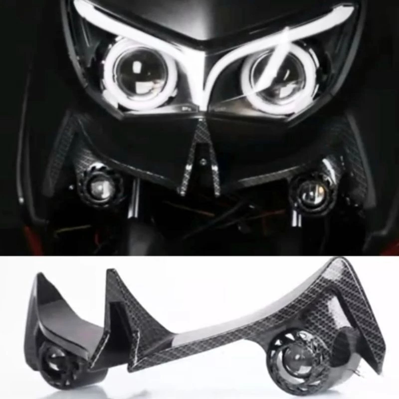WINGLET LAMPU TEMBAK DEPAN NMAX NEW PLUS LAMPU TEMBAK LASER D2 LAMPU WINGLET DEPAN TEMBAK SOROT NMAX
