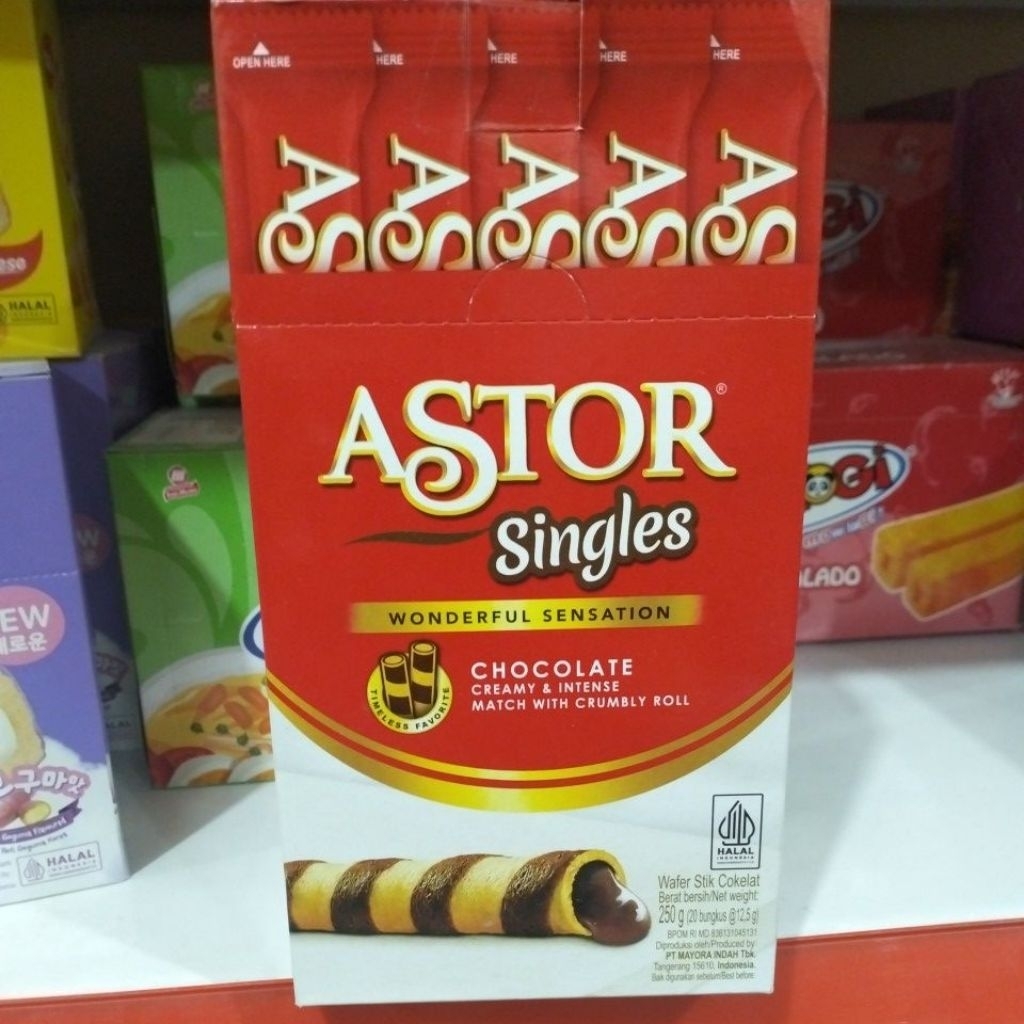 

Astor Singles Chocolate Creamy 250g 1box