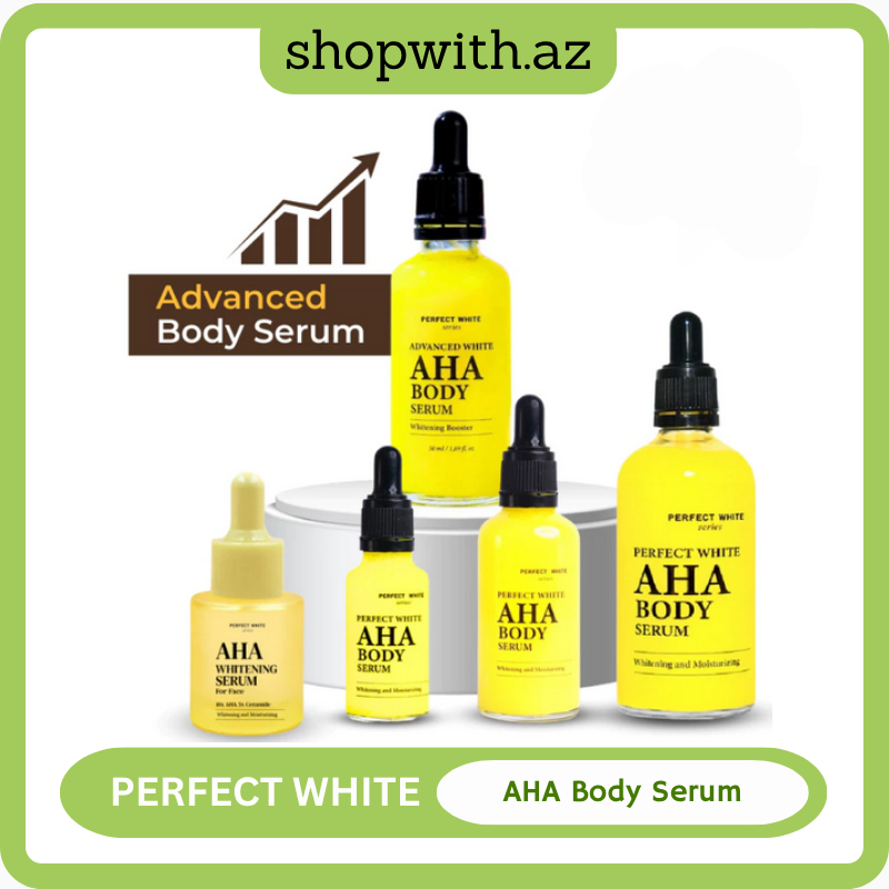 PERFECT WHITE AHA BODY SERUM WHITENING AND MOISTURIZING AHA BODY SERUM BY PERFECT WHITE