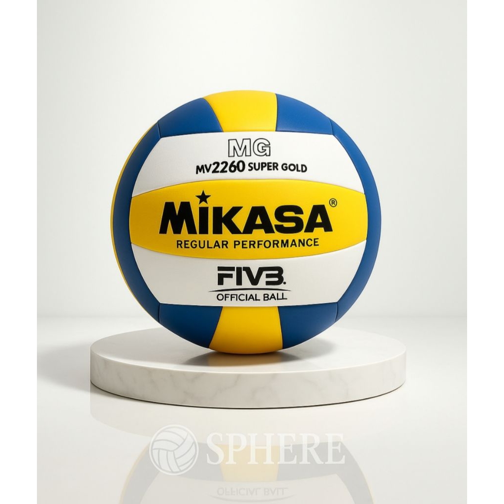 Bola Voli Voly Volly Volley MIKASA MG Super Gold Press Lokal Murah Empuk