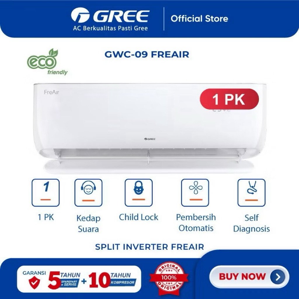 {PLM ONLY} GREE AC FREAIR WALL MOUNTED IPK GWC-09 FREAIR